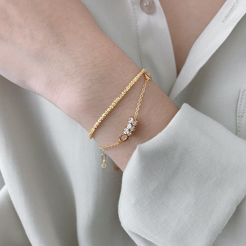 Melsery Nugget Crisscross Bracelet