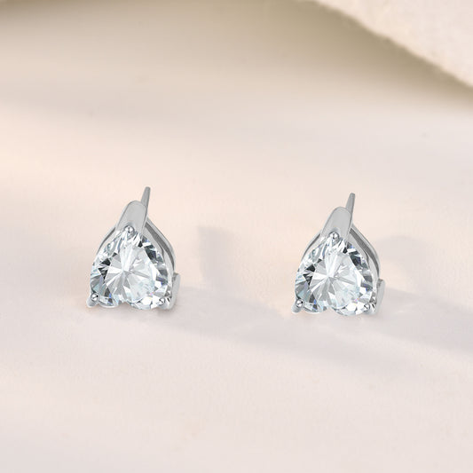 Melsery Simple Heart Stud Earrings