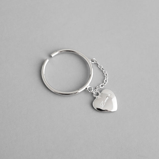 Melsery Women Simple Heart Ring
