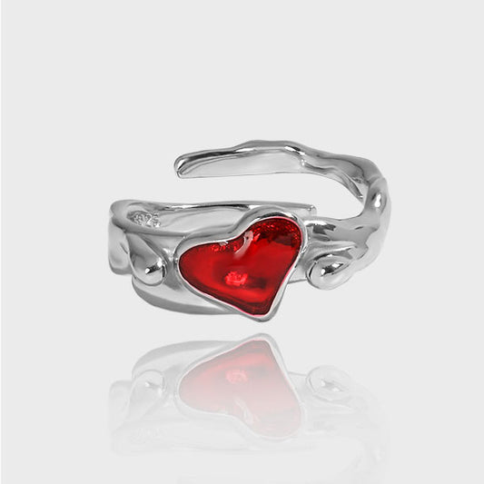 Melsery Women Irregular Heart Ring