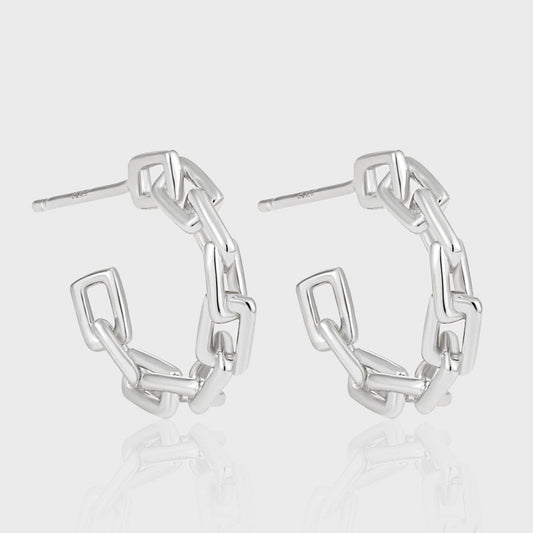 Melsery Modern Irregular Hollow Chain Earrings